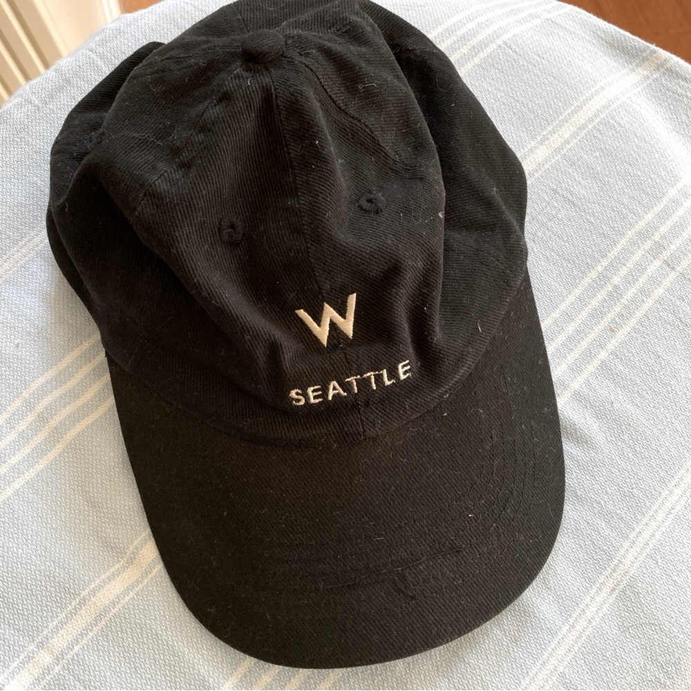 W Hotel Seattle cotton baseball hat. Vintage 2000-2002. Unisex.
